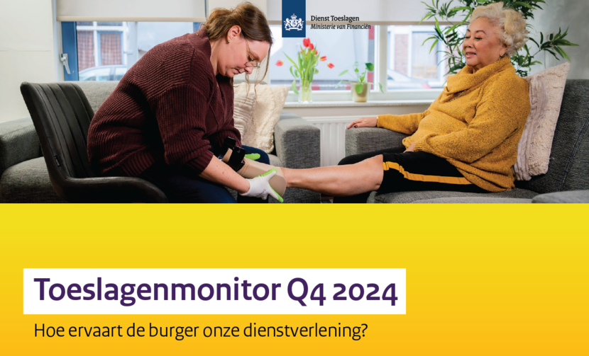 Omslag van de samenvatting van de Toeslagenmonitor van q4 2024